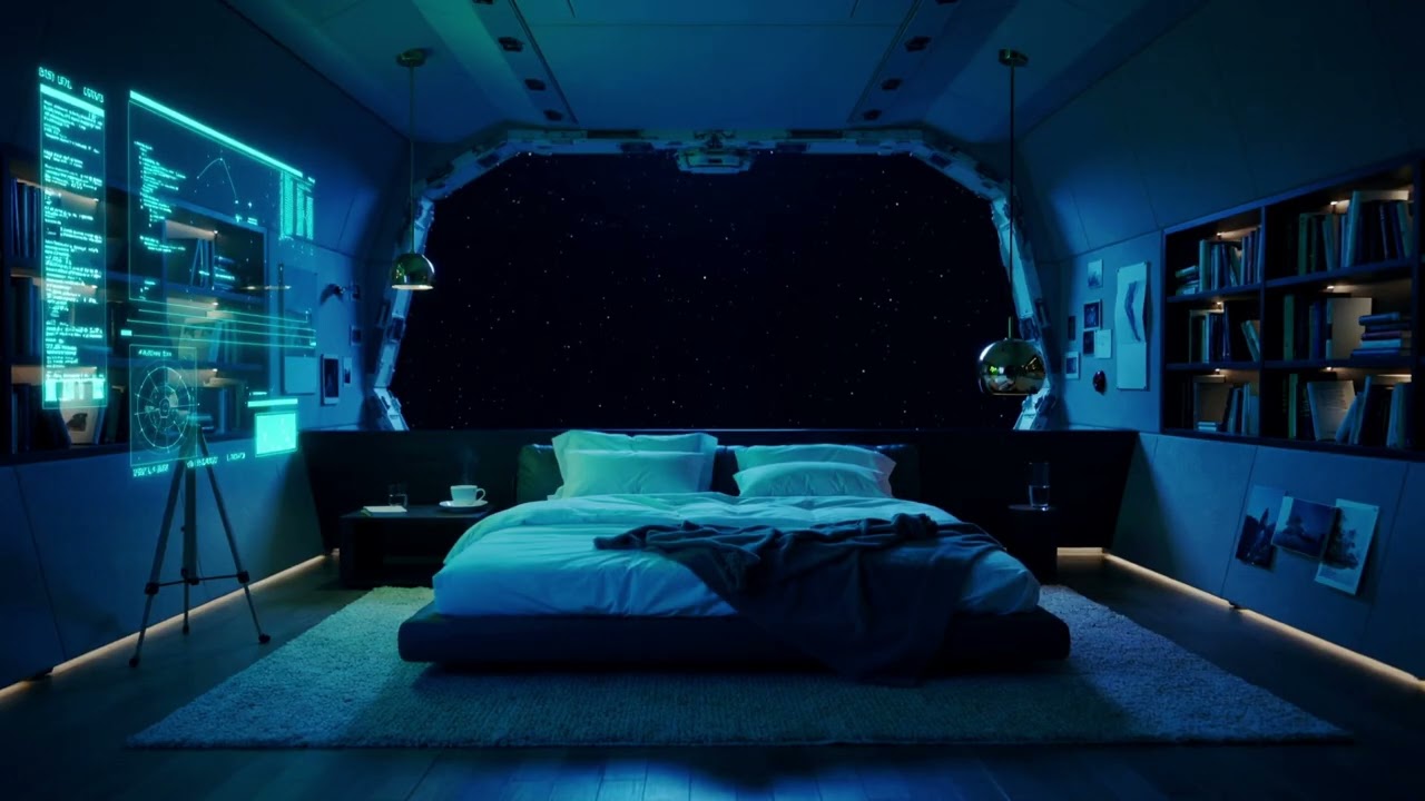 Elsewhere: Spaceship Bedroom Ambience 🎵 Deep Space Sounds for Sleep