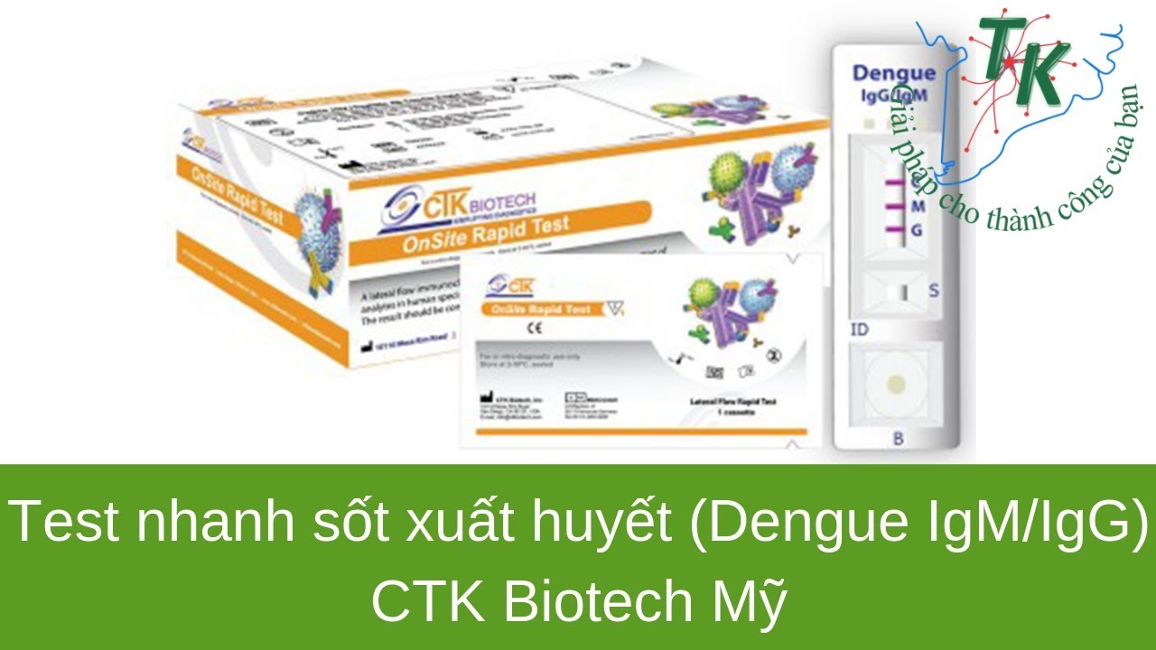 Test nhanh sốt xuất huyết | Dengue IgG/IgM | CTK Biotech
