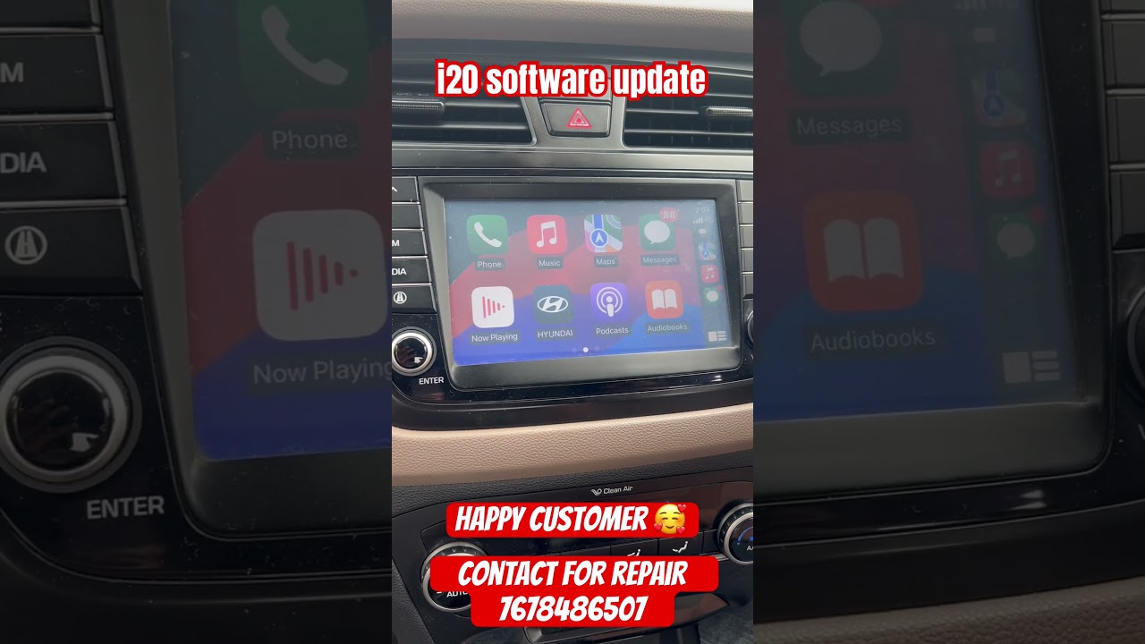 i20 software update | i20 apple carplay update | i20 software | #i20 #applecarplay #shorts