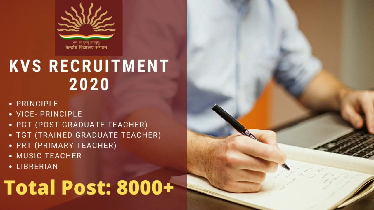 KVS PGT Teacher Recruitment 2020 || Kendriya VIdyalaya Recruitment 2020