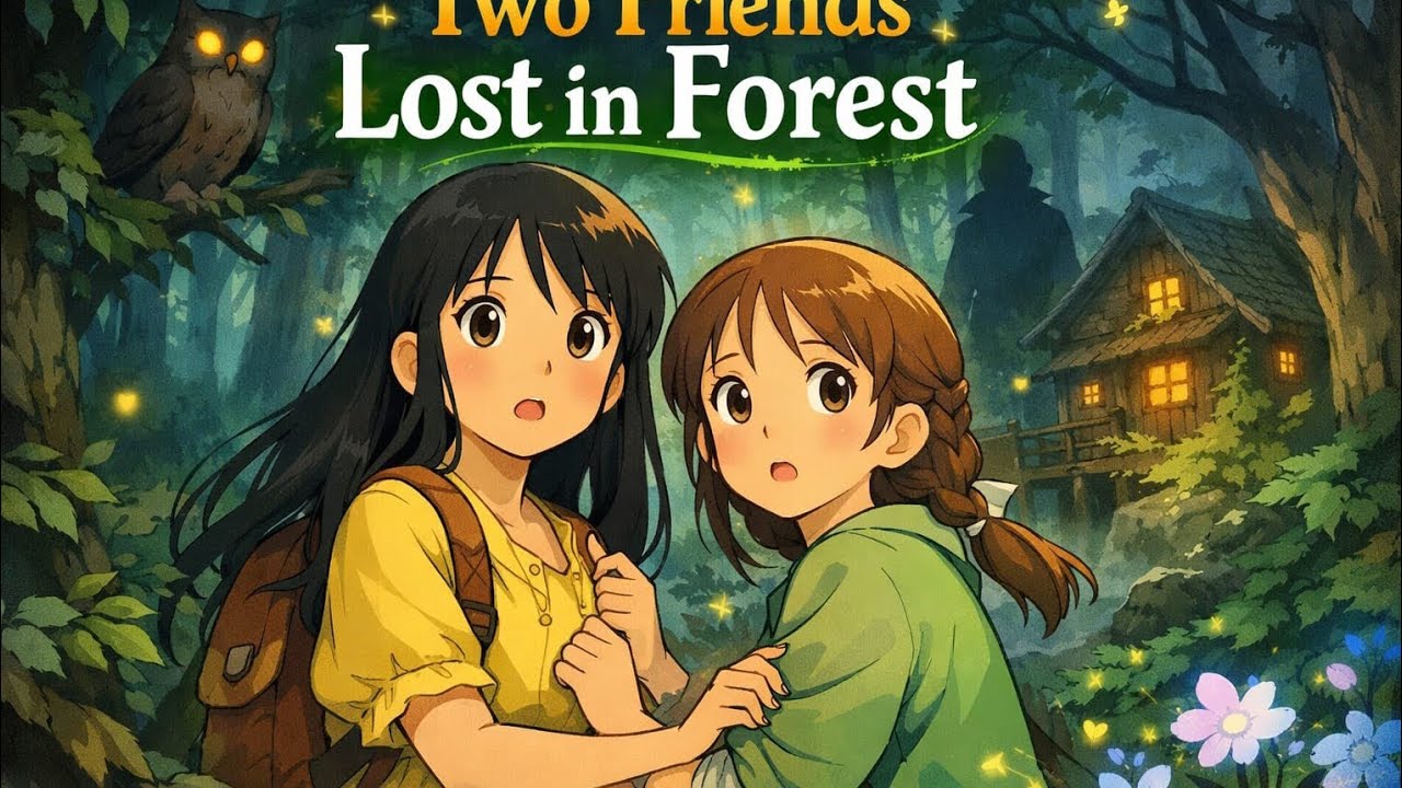 Two friends Lost in a forest | دو دوست جنگل میں گم ہو گئیں | adventure story #bedtimestories #story 