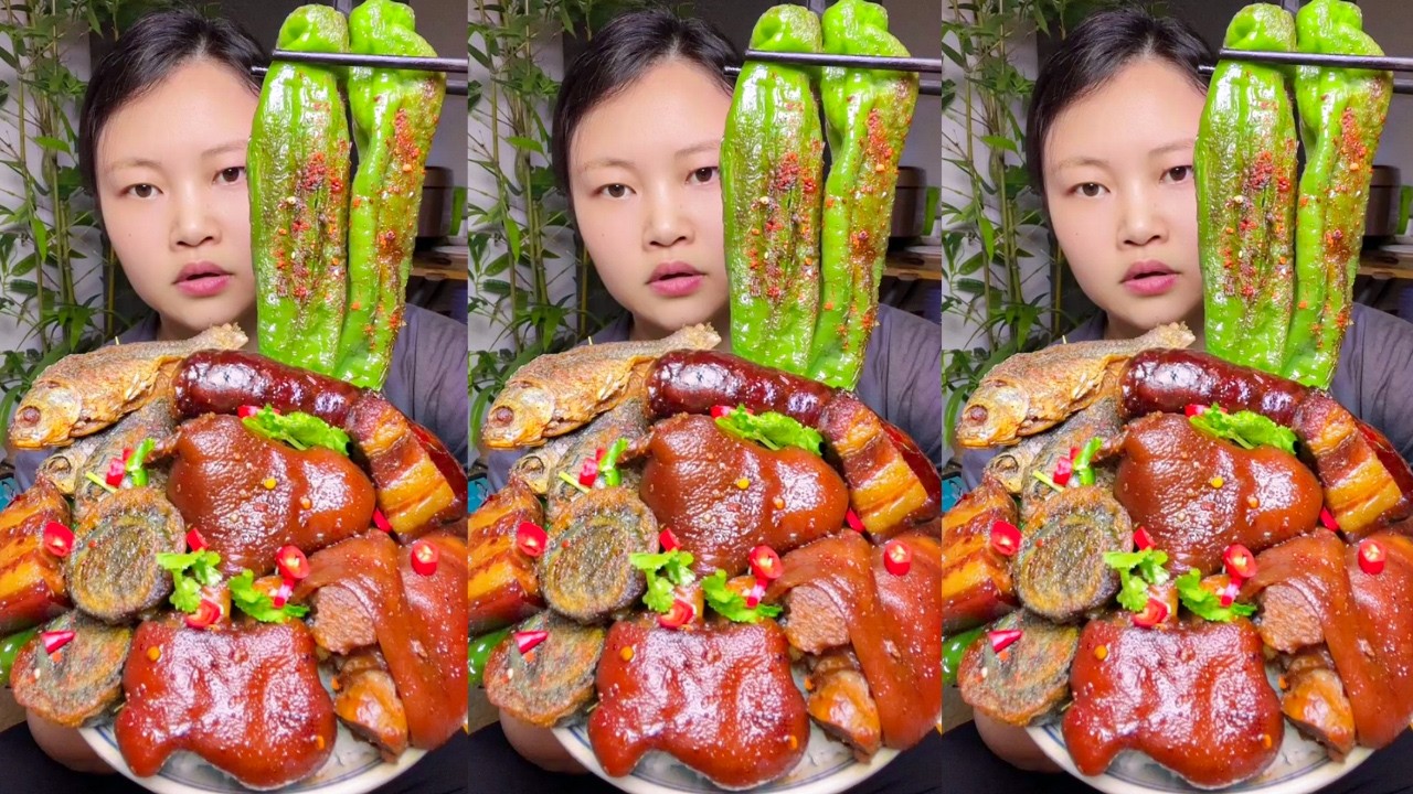 Let&rsquo;s Eat With Jin Braised Pig&rsquo;s Trotter & Pork Belly | Satisfying Delicious Eating Show