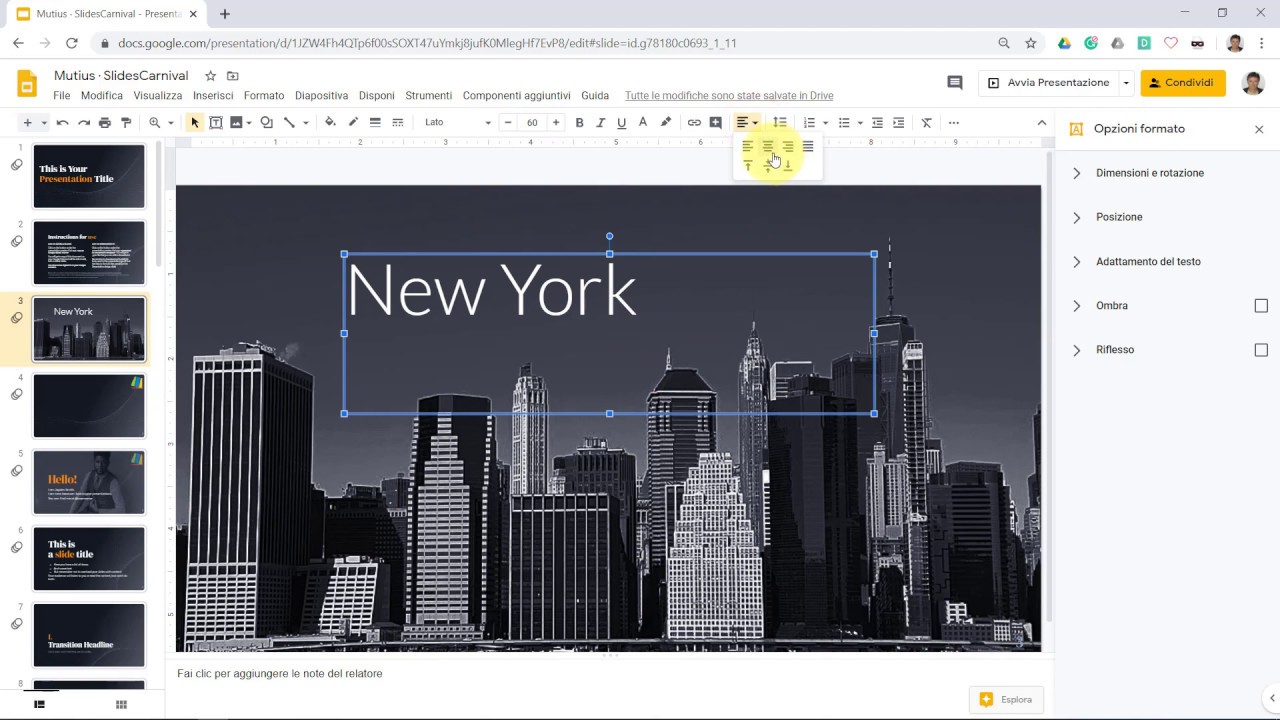 Lez. 6 - Google Slide - Gestire lo SCHEMA Diapositiva