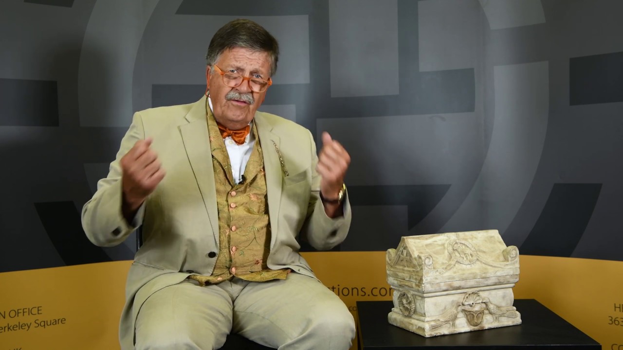 Lot 0197 Byzantine Justinian the Great Marble Reliquary Casket with Tim Wonnacott