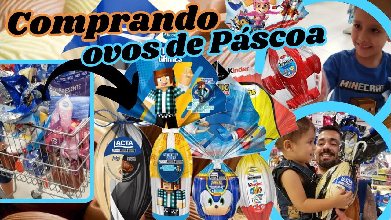 Comprando muito chocolate: Páscoa 2024