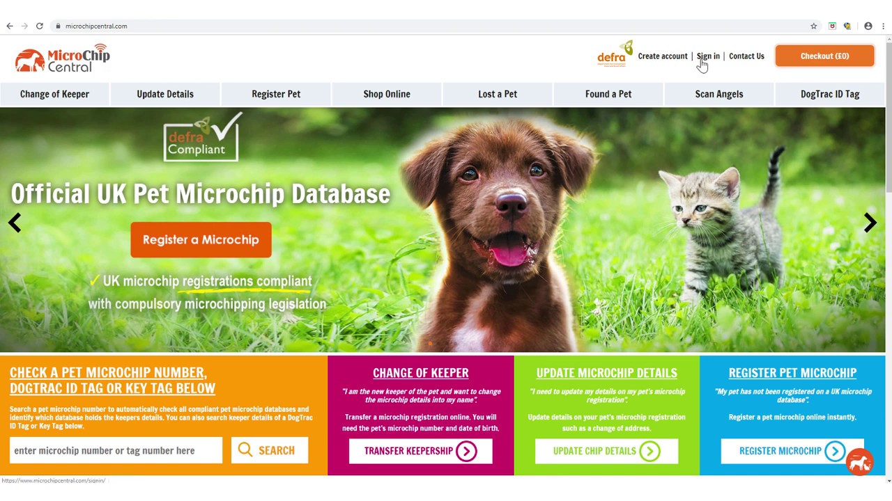 How to Update Details on your Microchip Central Account