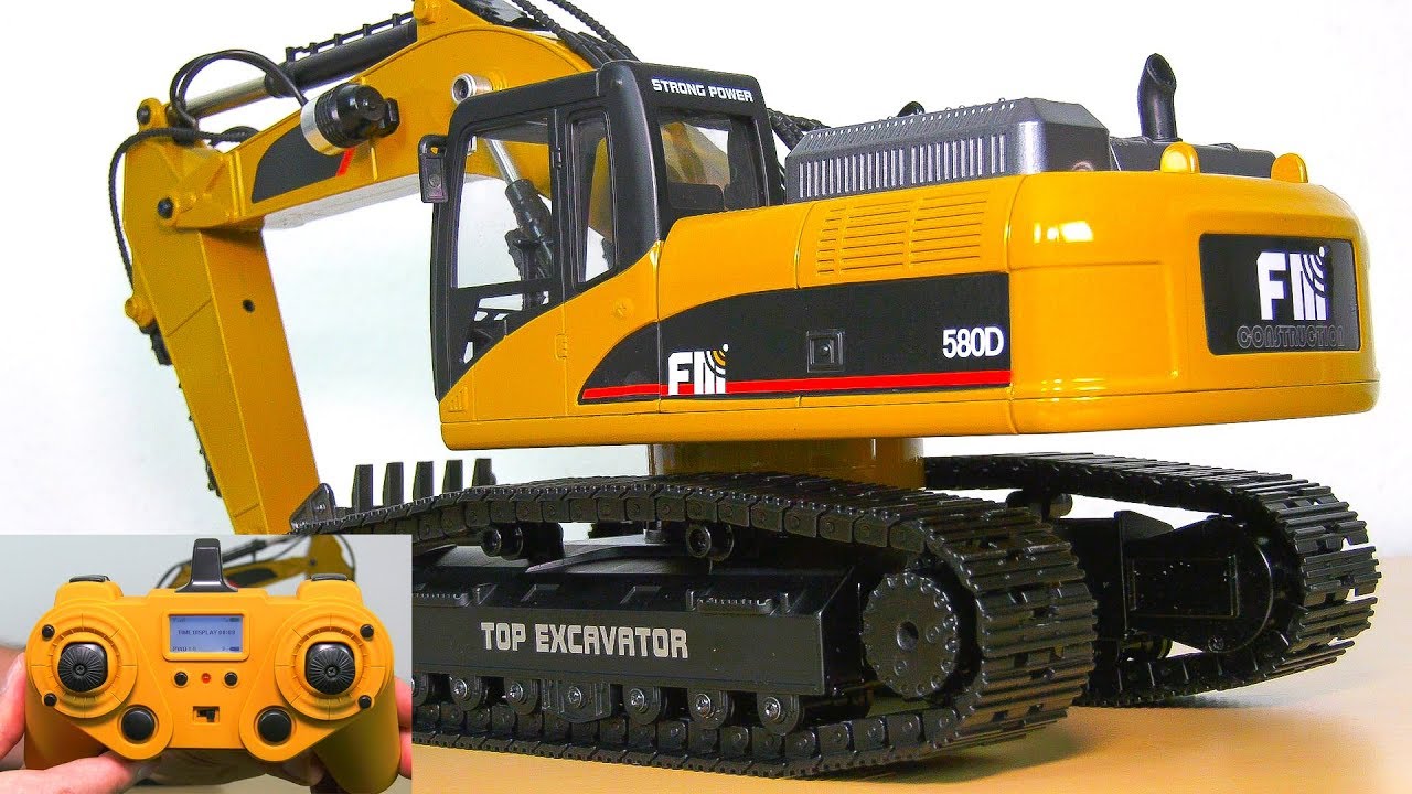 HUINA FM 1580 V2 FULL METAL RC EXCAVATOR UNBOXING, TEST!! AMEWI EXCAVATOR *CAT 322D