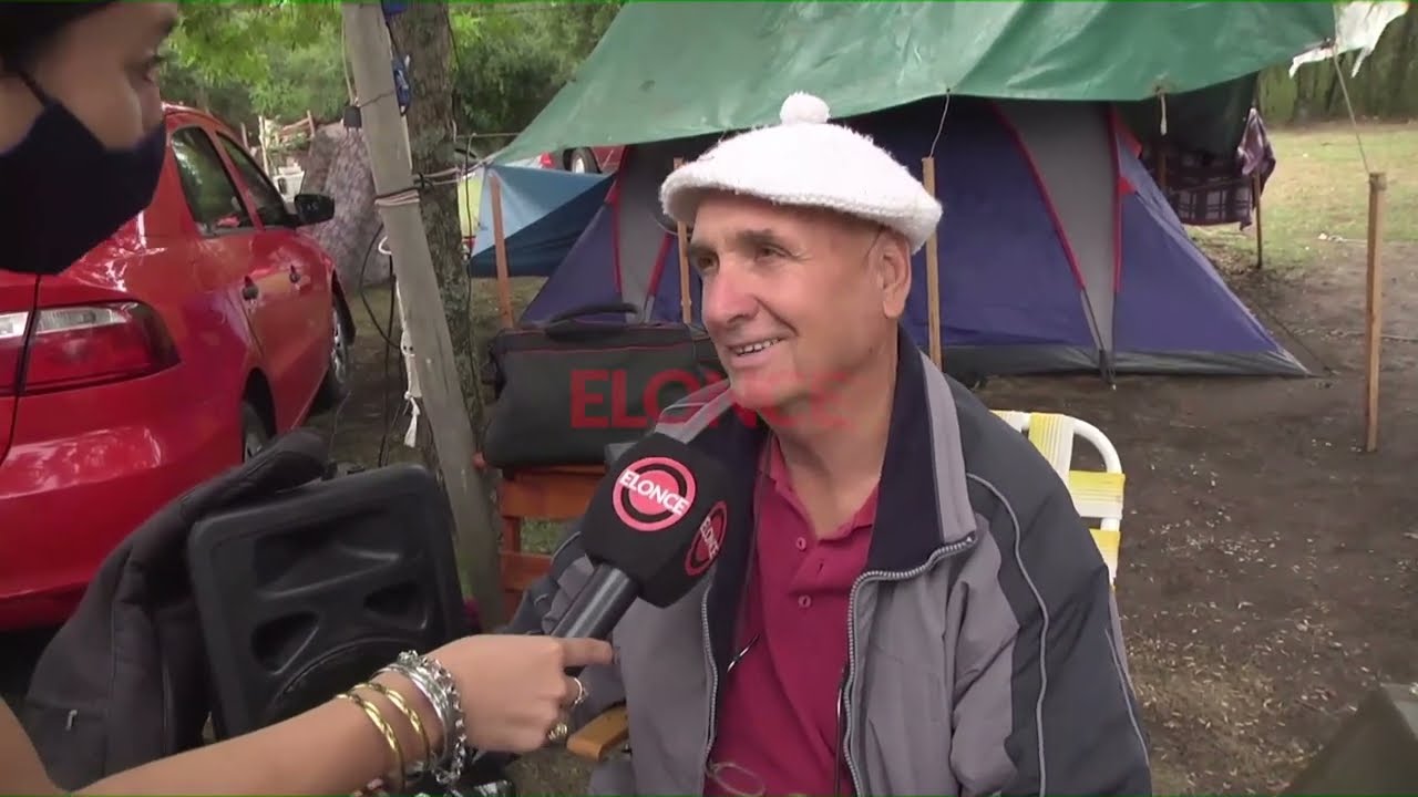 En la zona de camping, se vive el Festival del Chamamé en Federal