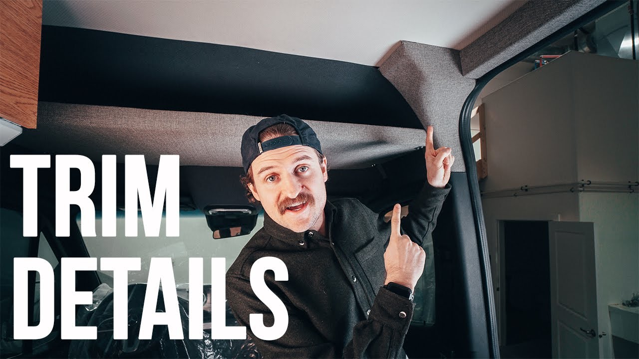 Trim & Upholstery Details on a SPRINTER VAN BUILD - Doors, Windows, Pillars | Van Build Series