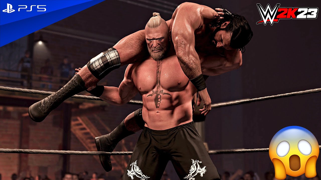 WWE 2K23 - Drew McIntyre vs. Brock Lesnar - 2 Out Of 3 Falls Match | PS5™ [4K60]