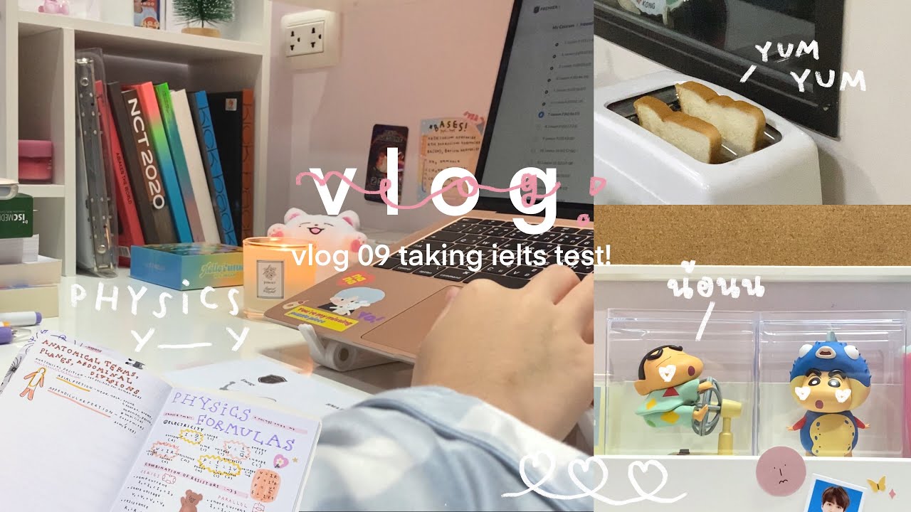 vlog #09🛒 preparing(?) for my ielts test! / ไปสอบ ielts ฉีดวัคซีน ช้อปปิ้ง เตรียมตัวสอบ