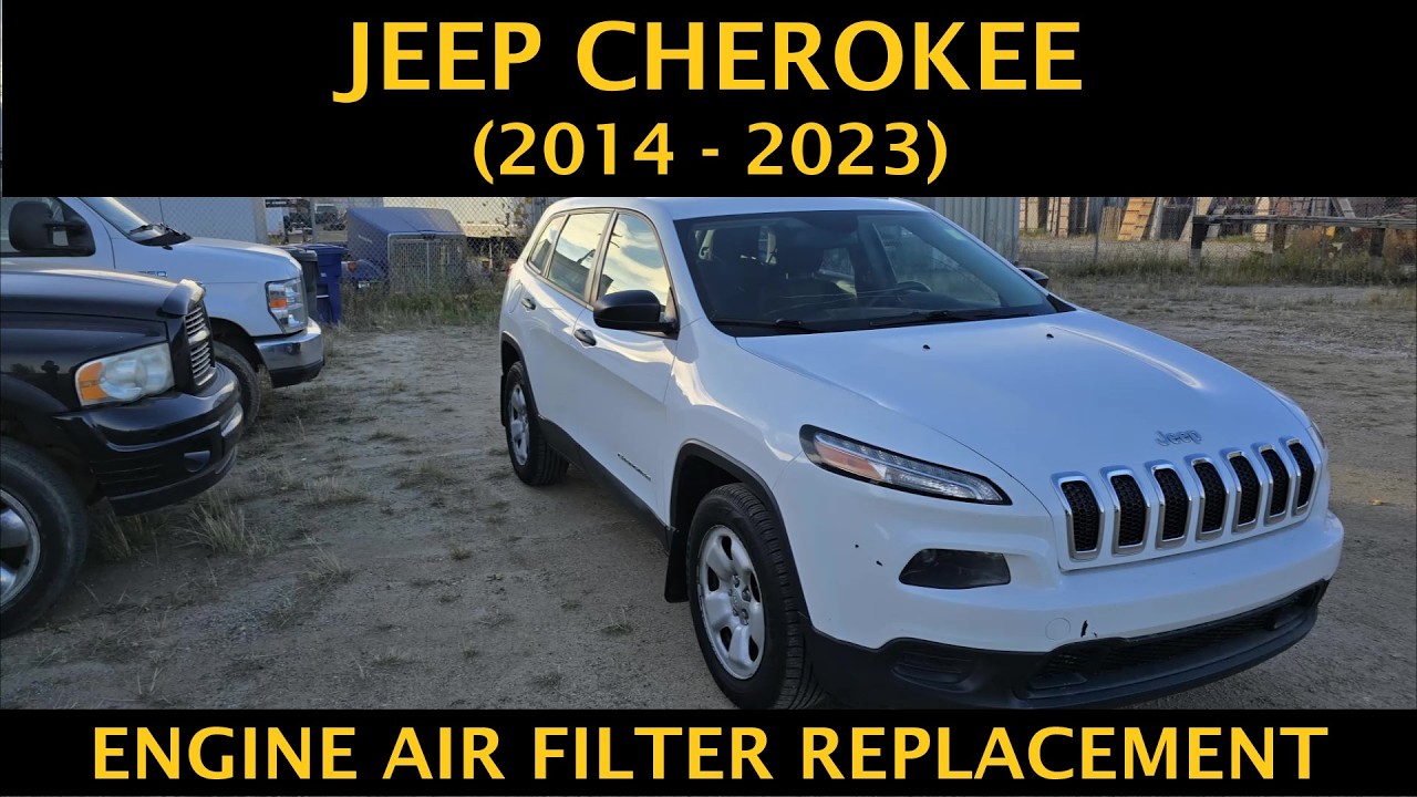 Jeep Cherokee - ENGINE AIR FILTER REPLACEMENT / REMOVAL (2014 - 2023)