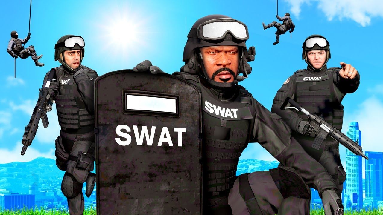 Майкл, Тревор и Франклин ПРИСОЕДИНЯЙТЕСЬ к спецназу в GTA 5!