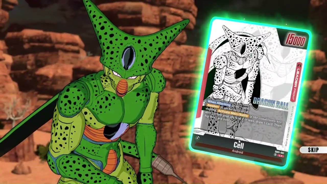 [Dragon Ball Super Card Game Fusion World] VEGETA (Y) vs CELL (R) / Mr. Satán is a HERO!!!