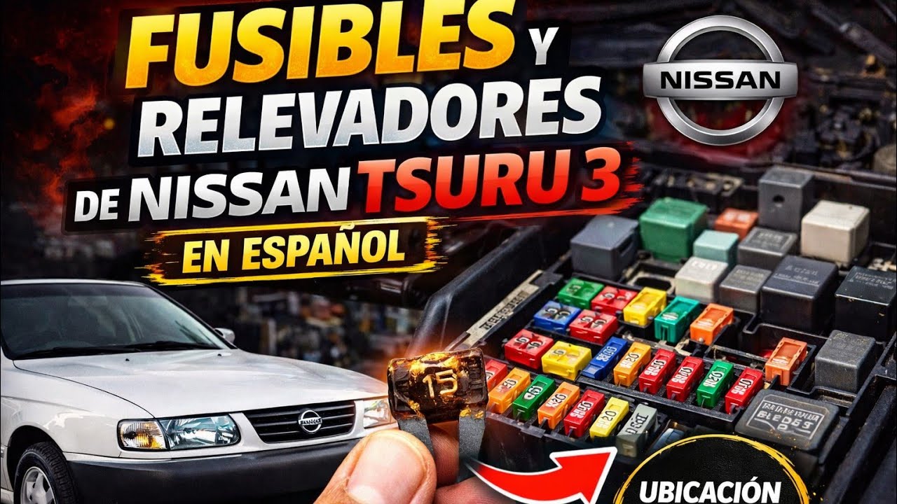 fusibles y relevadores de nissan tsuru 3 en español*