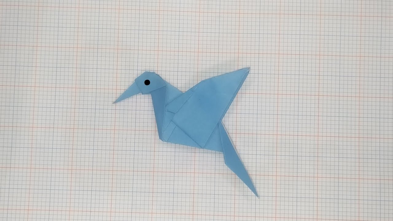 How to make a origami hummingbird