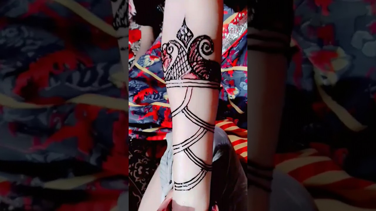 Line style  trick mehndi