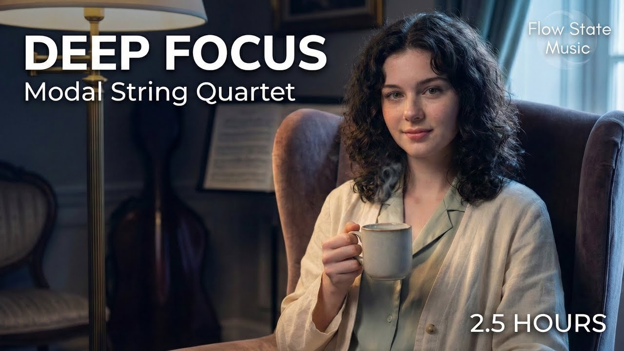 Modal String Quartet: Instrumental music for coding, study and focus