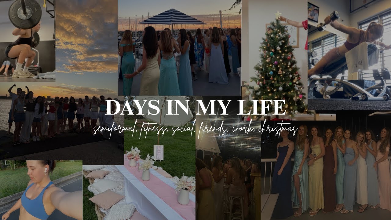 DAYS IN MY LIFE | semi formal, beach, gym, friends + christmas decrating!!