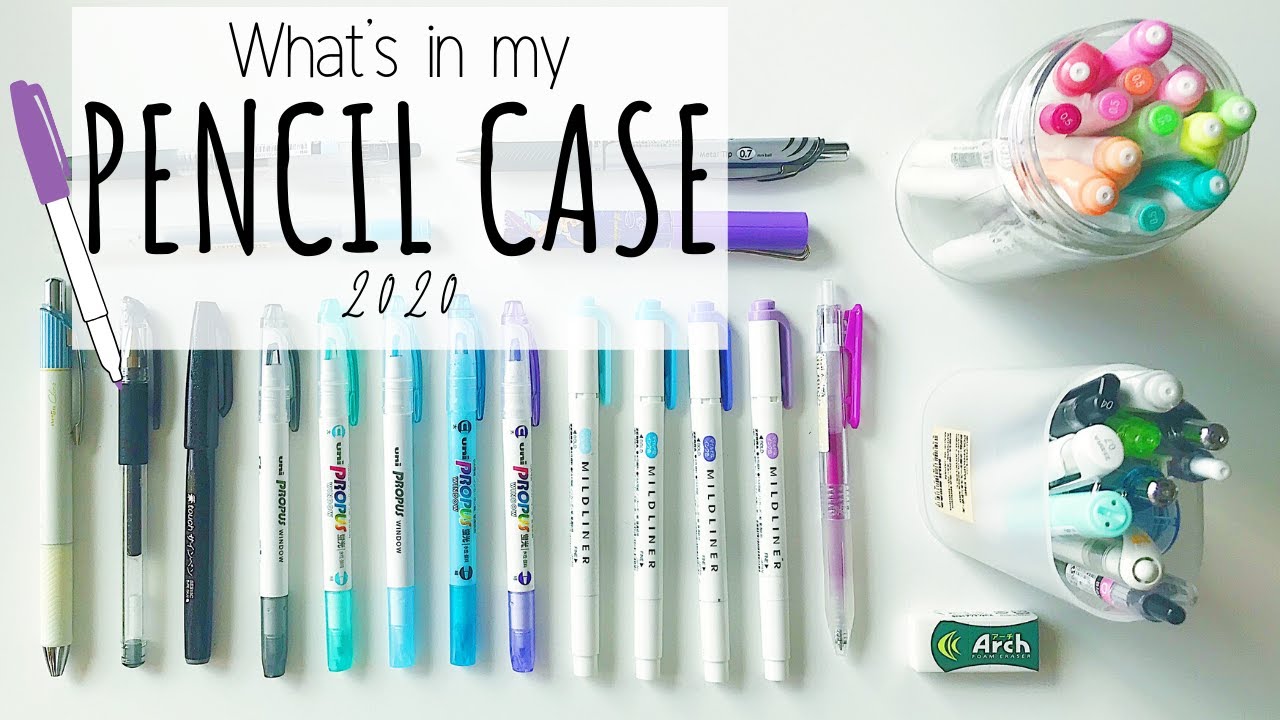What's in my PENCIL CASE | 2020 | Stationery ESSENTIALS | TOO MUCH STATIONERY! | StudyWithKiki