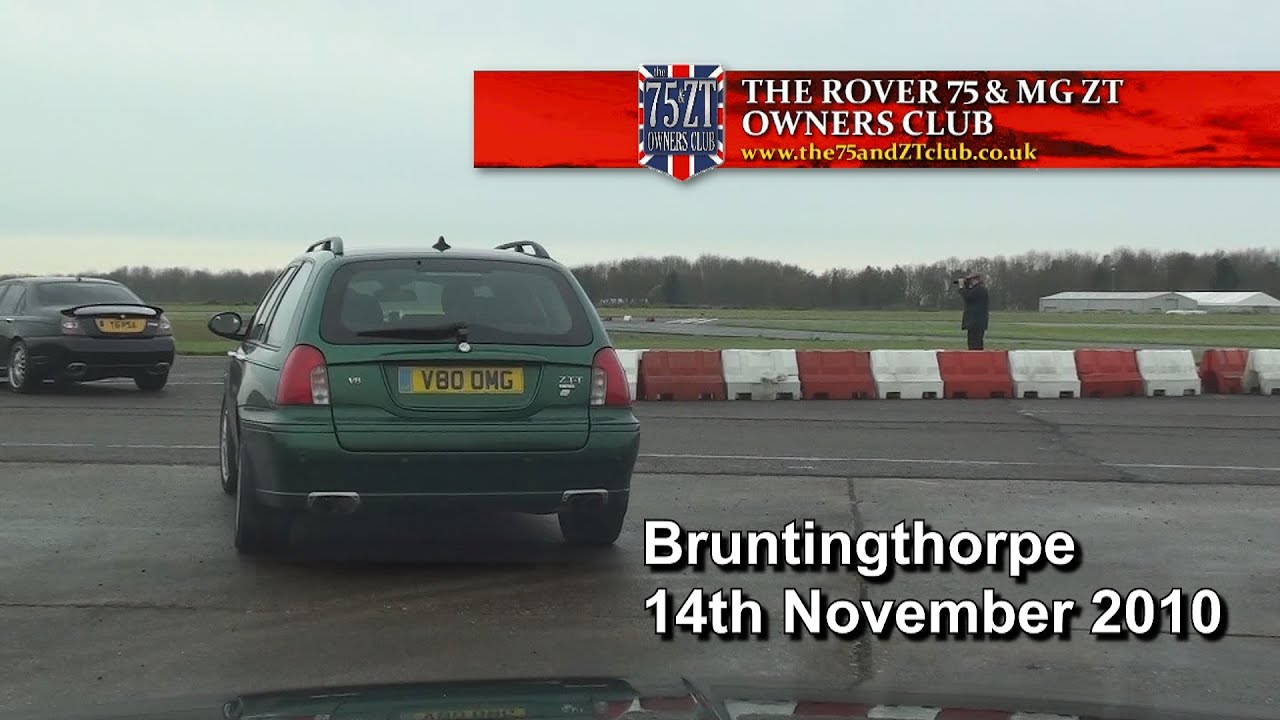 The Rover 75 & MG ZT Owners Club @ Bruntingthorpe 14.11.2010 - includes previously unseen footage