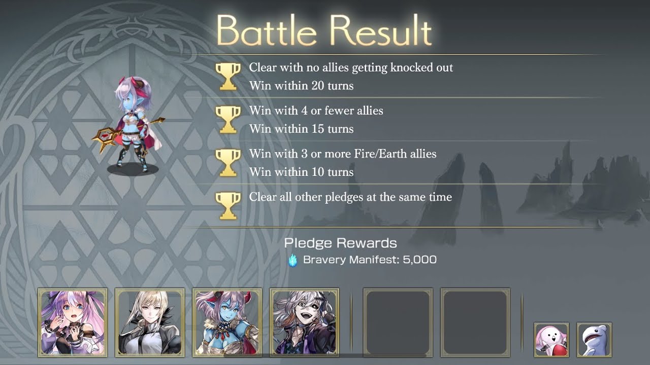 Another Eden - Myrus Manifest Tempered - Fire/Earth Team Pledges