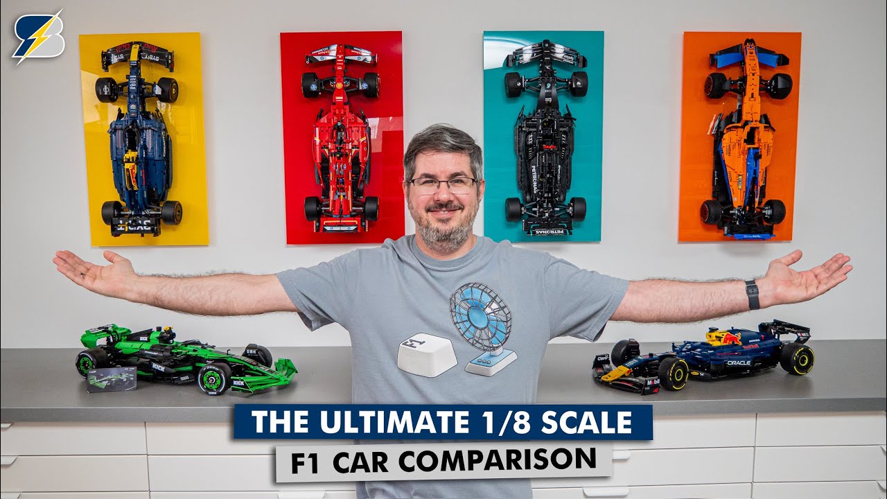 The ultimate 1/8 scale F1 car comparison - LEGO vs CaDA vs Rastar
