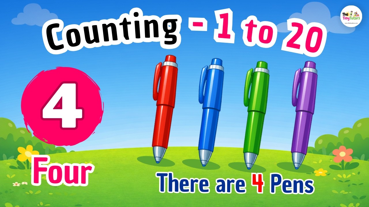 Counting 1 to 20 for Kids | Learn Numbers 1-20 in English | Toddler & Preschool Learning Video