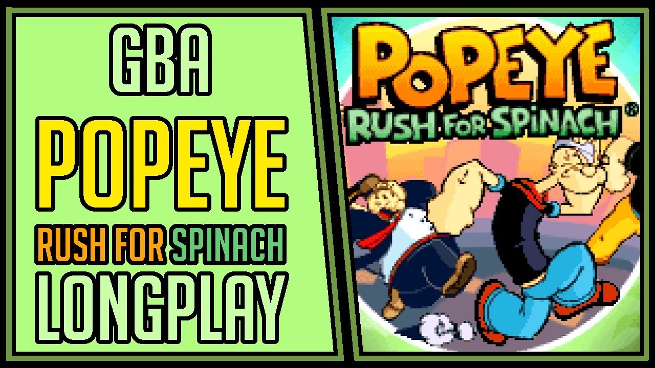 Popeye: Rush for Spinach (100%+All Modes) | GBA | Longplay | Walkthrough #27 [4Kp60]