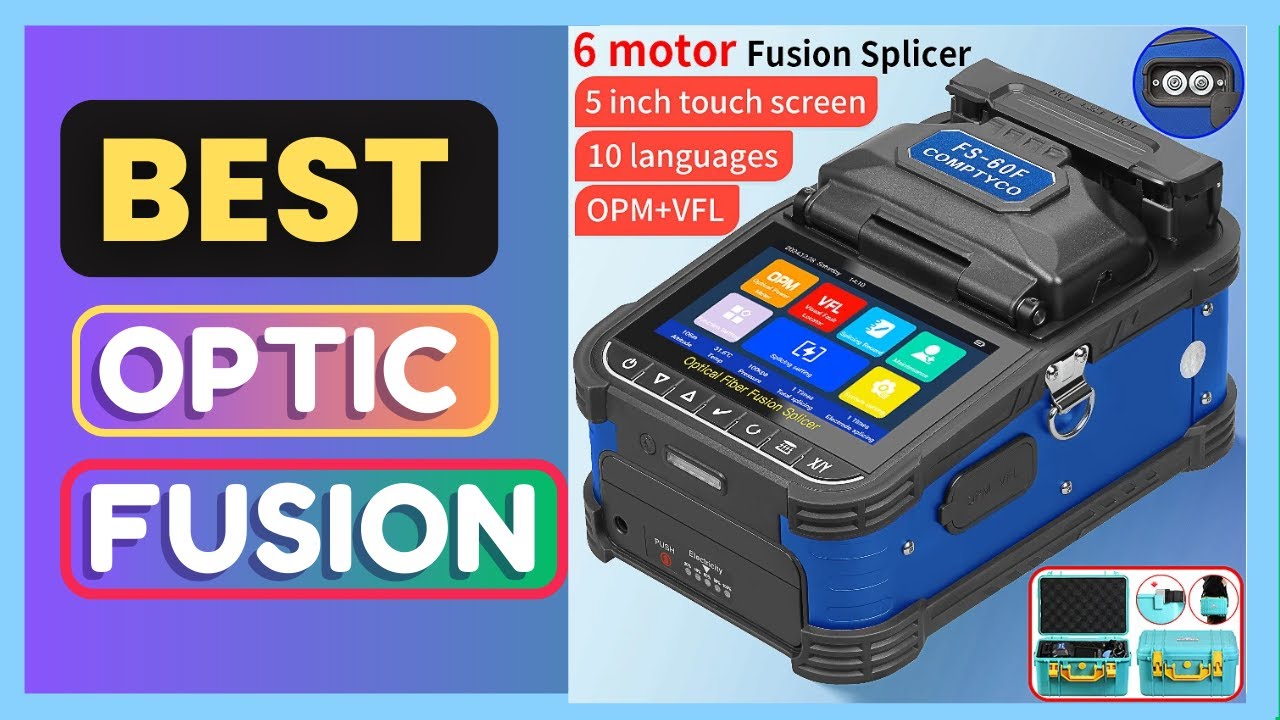 Best FS-60F Optical Fiber Fusion Splicer 6 Motors FTTH Fiber