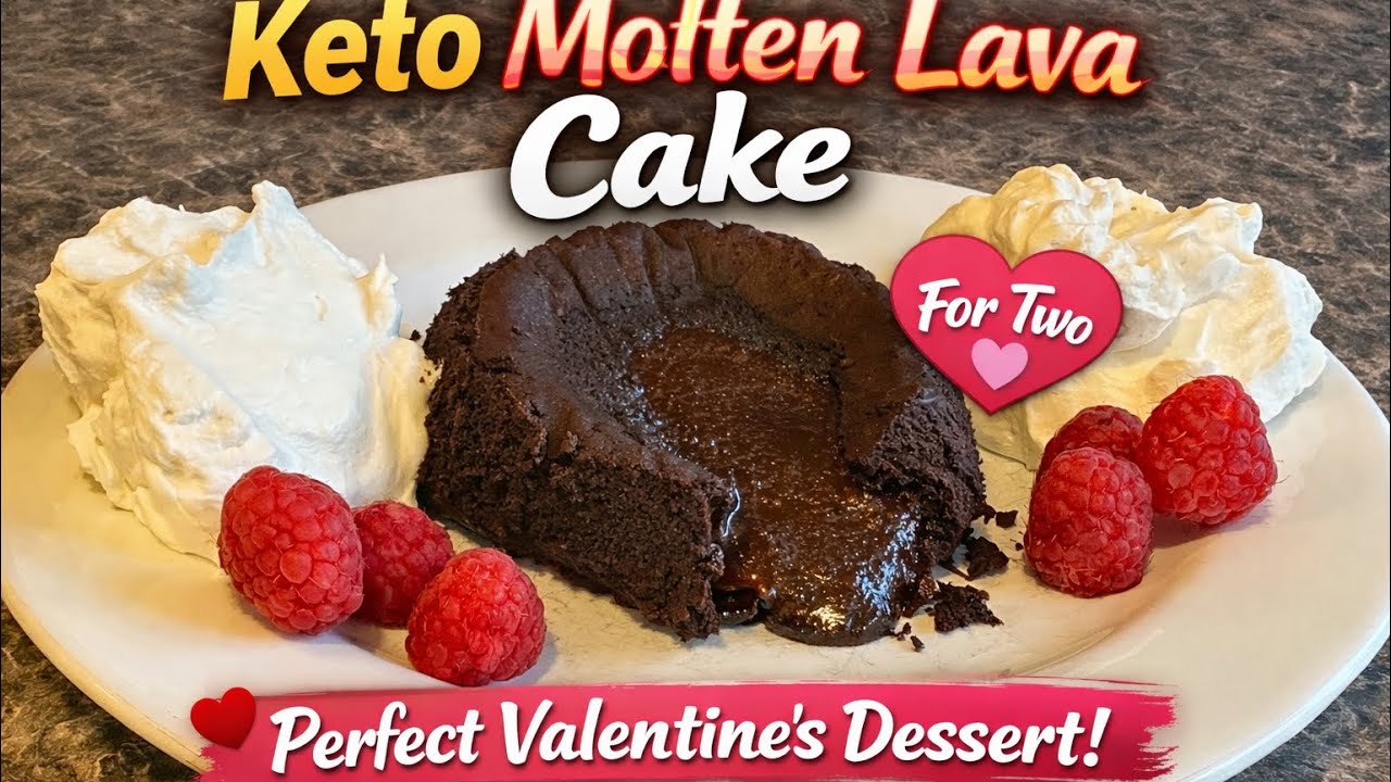 Кето-кекс «Лава» на двоих (идеальный десерт ко Дню святого Валентина!)