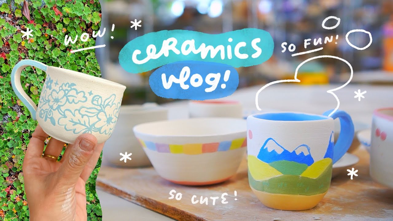 WOW pottery is so much fun ✿ seattle artist vlog