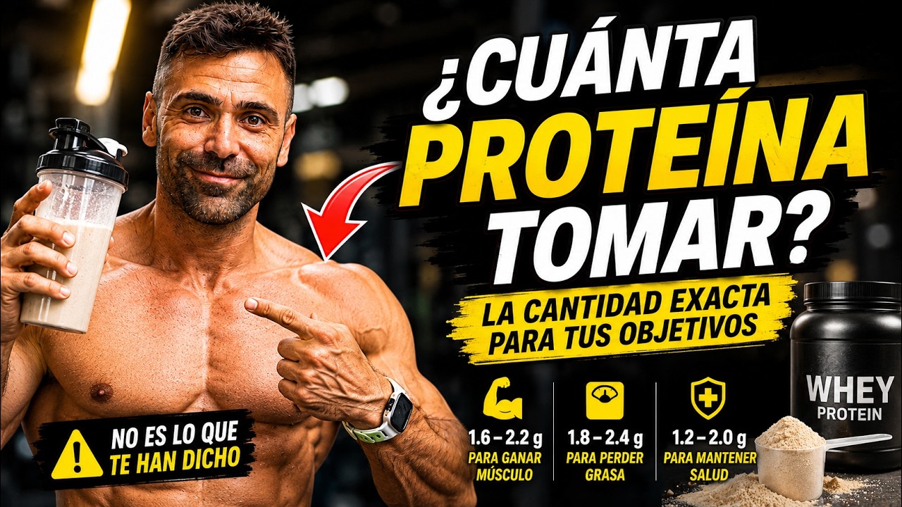 ➤ ¿Cuánta PROTEINA TOMAR AL DIA? 🔍💪🏻  [MÁS ES PELIGROSO ❌ ]