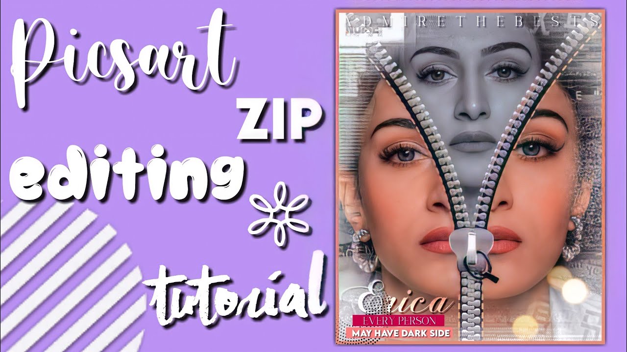 Picsart Zip Editing Tutorial❤︎ || Unique Editing Tutorial || By Rainbow Skills❤︎