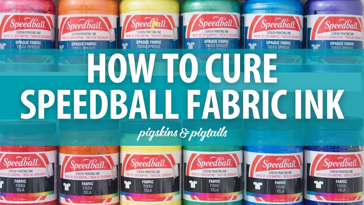 Как высушить и закрепить чернила для ткани Speedball