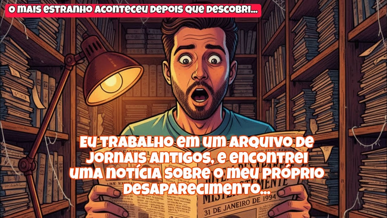 Eu trabalho em um arquivo de jornais antigos, e encontrei uma notícia sobre o meu desaparecimento...