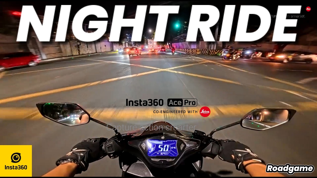 NIGHT RIDE Using INSTA360 Ace Pro 2