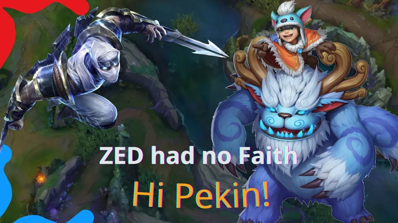 Pekinwoof knows about ME but Zed does not know he's him | Nunu mid gameplay