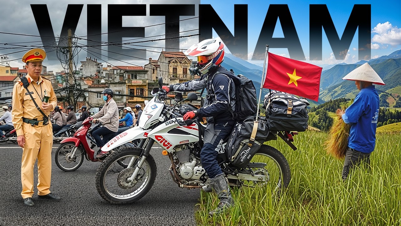 Crucé VIETNAM SOLO en Moto | Película Completa