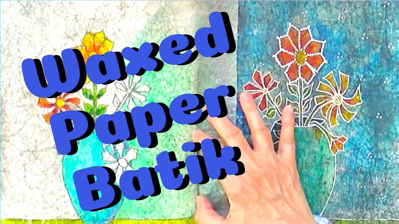Waxed Paper Batik with Alcohol Inks! - Barb Owen - HowToGetCreative.com