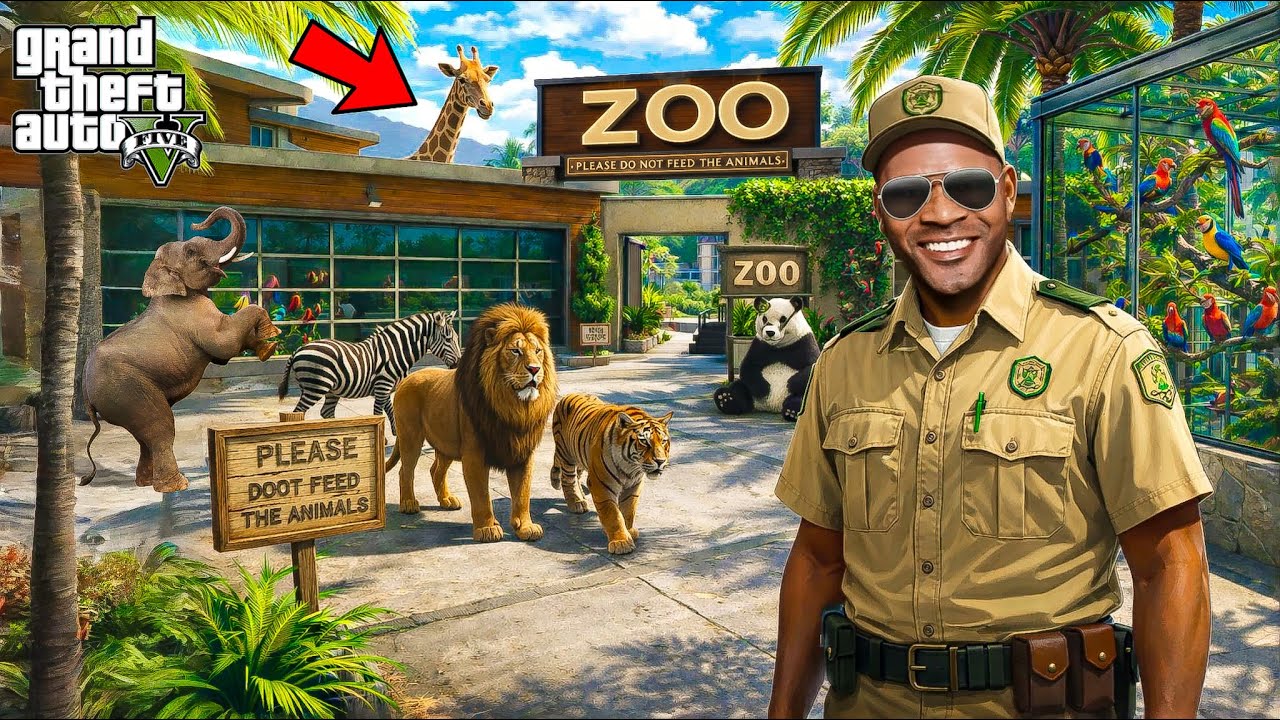 Franklin & Shinchan Opened a Biggest ZOO in Los Santos | Gta 5 Telugu | Dhanu Dino