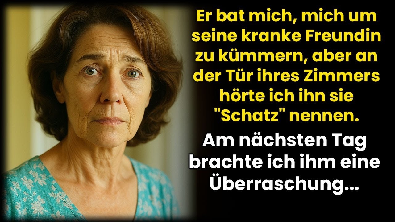Er bat mich, auf seinen kranken Freund aufzupassen – dann nannte er sie 'Liebling'