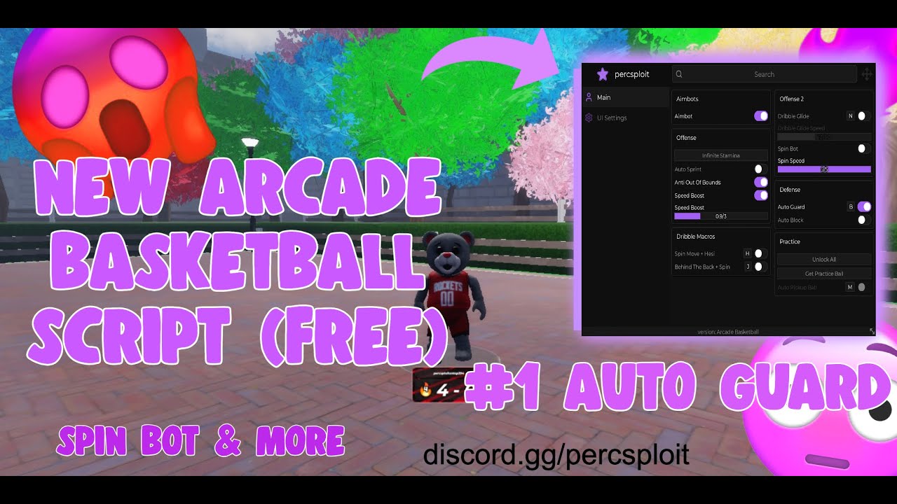 [FREE] BEST ARCADE BASKETBALL SCRIPT (SPIN BOT, AUTO GUARD, DRIBBLE MACROS, AUTO GREEN, & MORE)