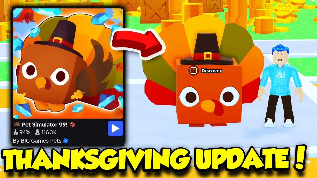 The PET SIMULATOR 99 THANKSGIVING UPDATE IS HERE AND IT'S AMAZING!!