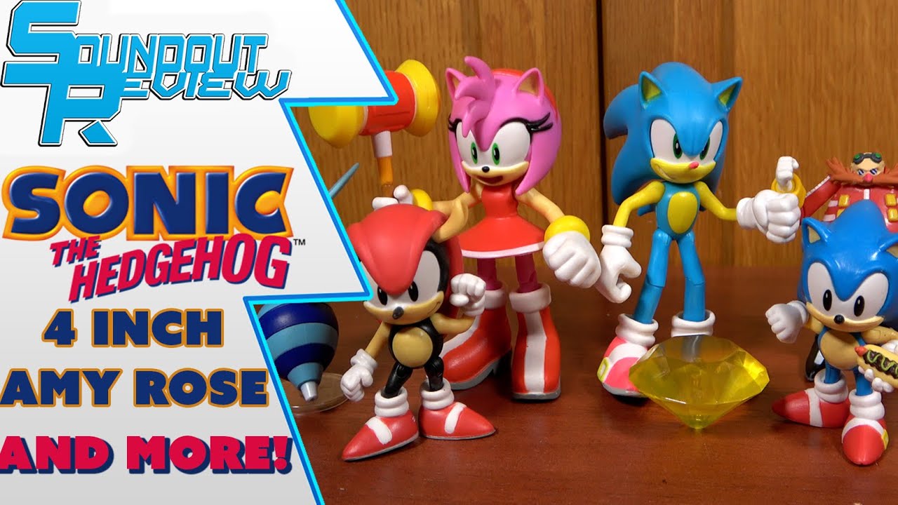 Sonic the Hedgehog Jakks Pacific Amy Rose, Neon Sonic and new 2.5 Action Figures Review [Soundout12]