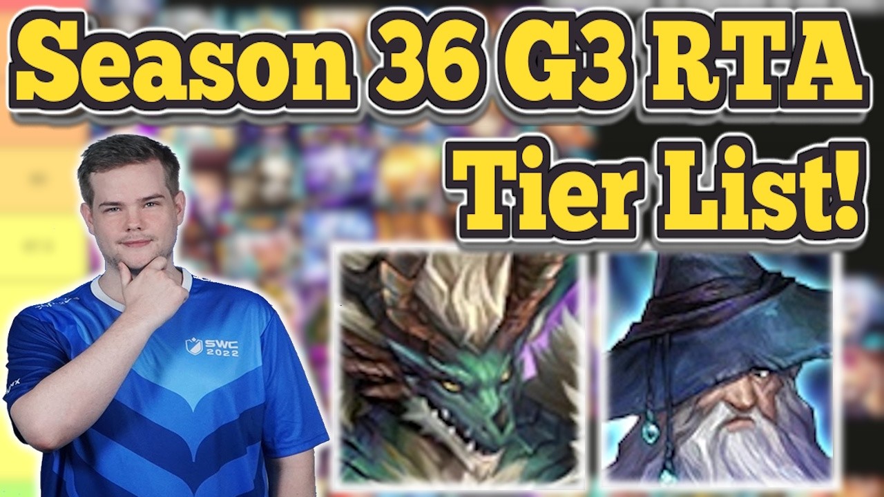 Season 36 G3 RTA Tier list By Seiishizo! With Timestamps! - Summoners War