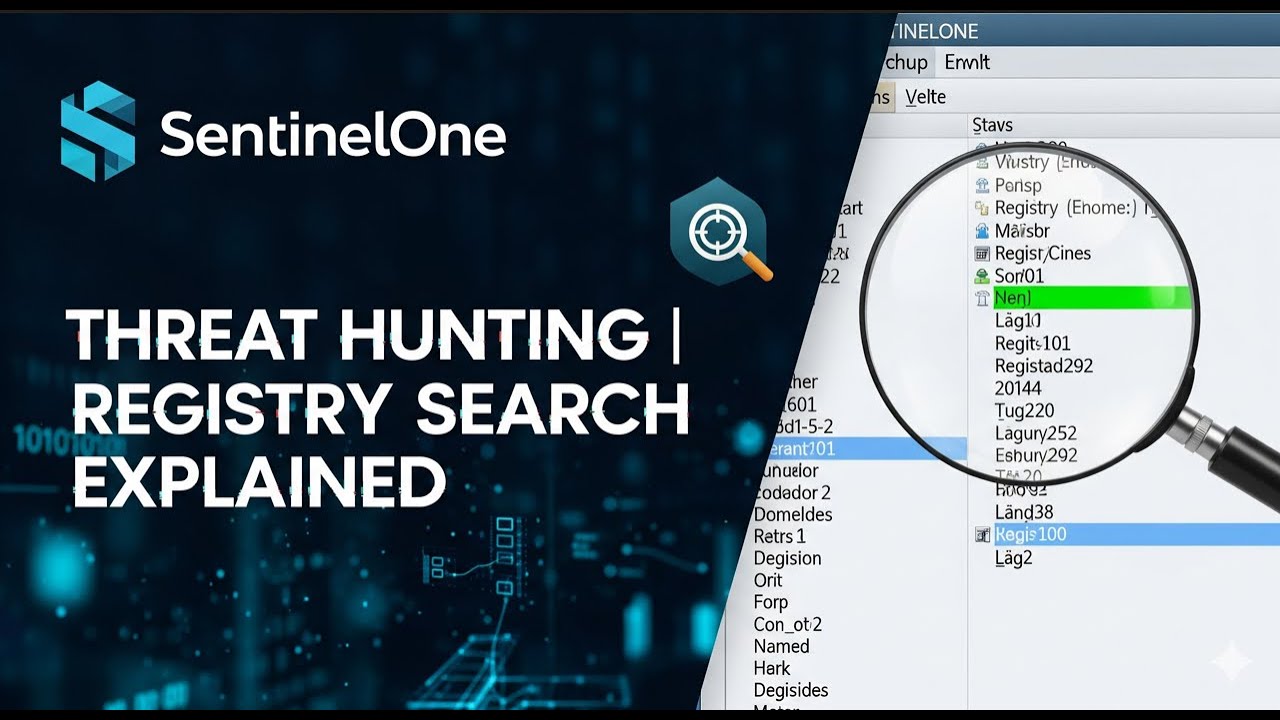 SentinelOne Threat Hunting  Registry Search Explained