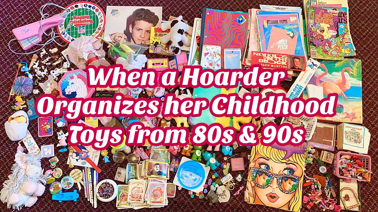 When Hoarders Organize her Childhood Vintage 80s & 90s Toys! KonMari Method & Nostalgic Memories