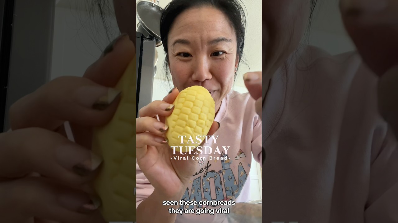Viral Daedoo Korean corn bread taste test