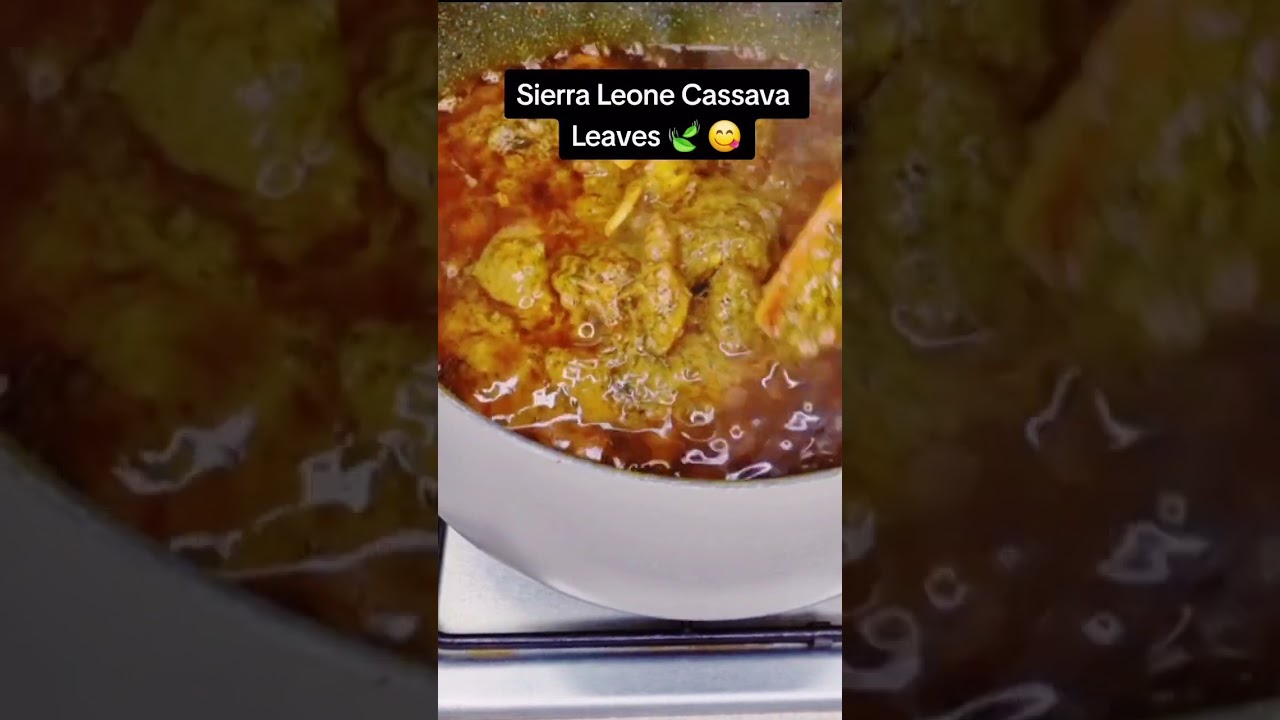 Sierra Leone cassava leaves 🍃